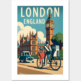 A Vintage Travel Art of London - England Posters and Art
